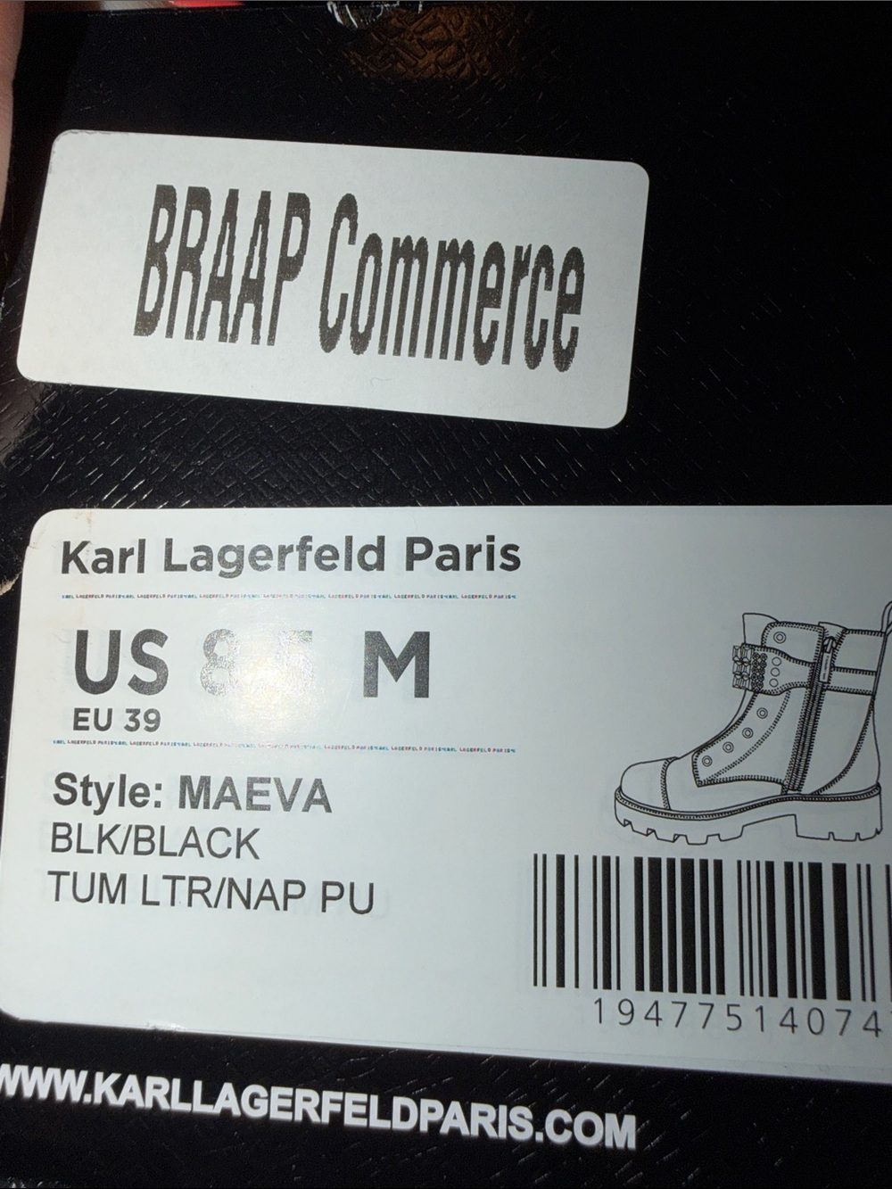 Karl Lagerfeld Paris Women's‎ Maeva Embellished Buckled Zip Booties - Picture 13 of 13